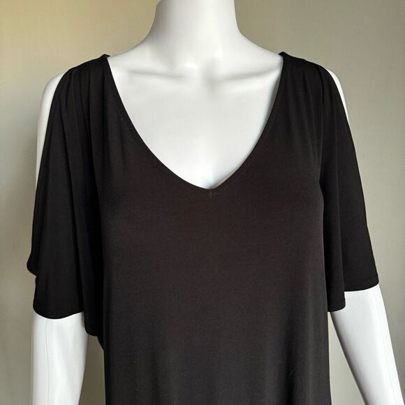 Chicos Cold-Shoulder V-Neck Maxi Dress Size 3 - Picture 5 of 7